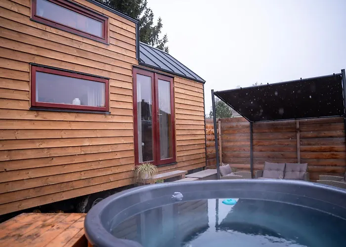 Nové HradyTiny House S Vyhrivacim Koupacim Sudem别墅照片